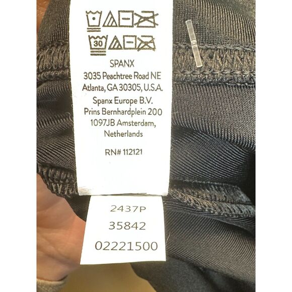 Spanx Women's 2437P Plus Size 2X Black Ankle Faux Leather Leggings NWT - Picture 9 of 11